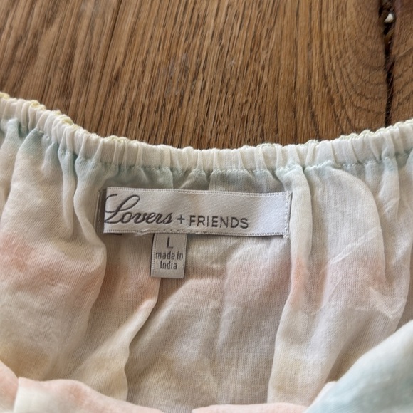 🌈 Lovers + Friends Spring Rainbow Pastel Striped Dress - Picture 4 of 8